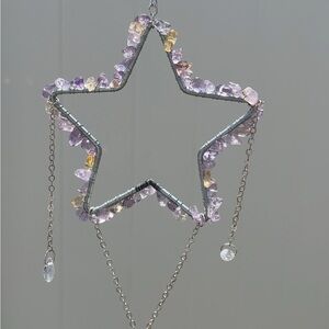 Hand Crafted Silver and Ametrine Star Sun Catcher